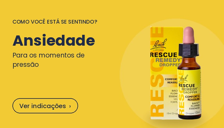 Florais de Bach e Rescue para ansiedade