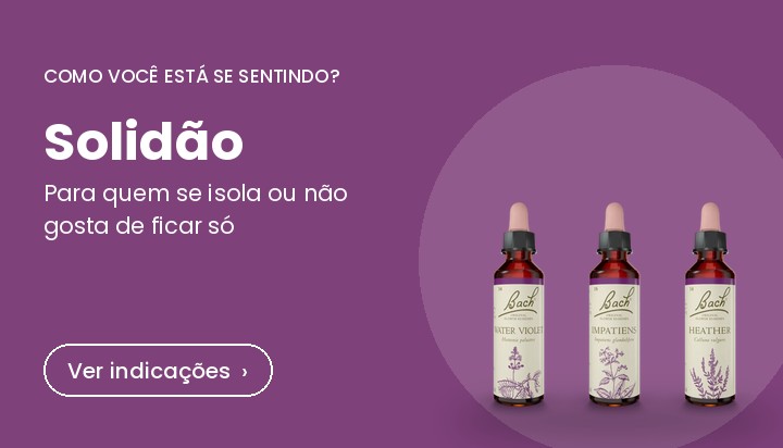 Florais de Bach para solidão: Water Violet, Impatiens e Heather